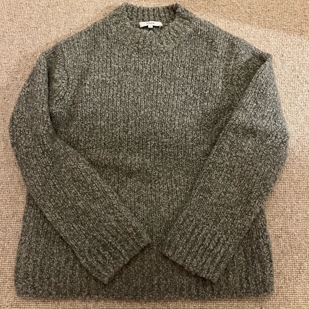 Women’s Green Chunky Vince Knit Sweater